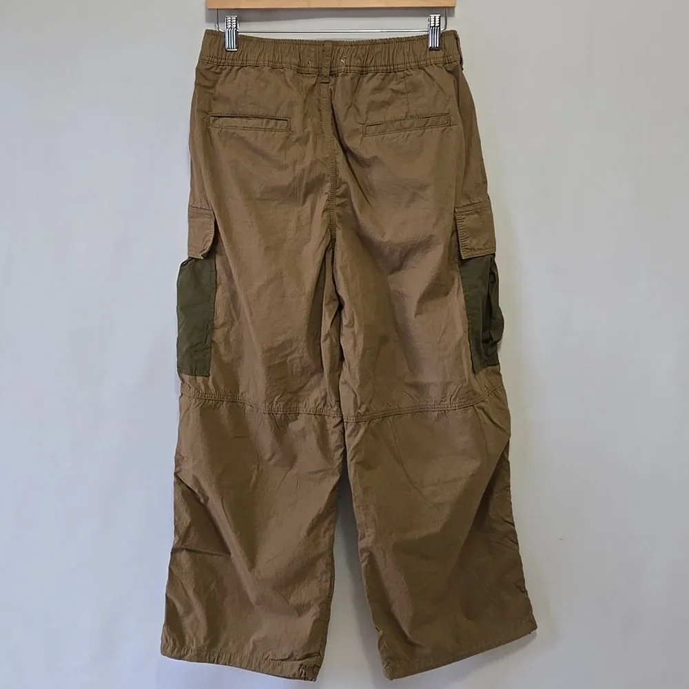 Anthropologie Tan Cargo Parachute Pants Size 28 Bungie‎ Ankle - Picture 12 of 16